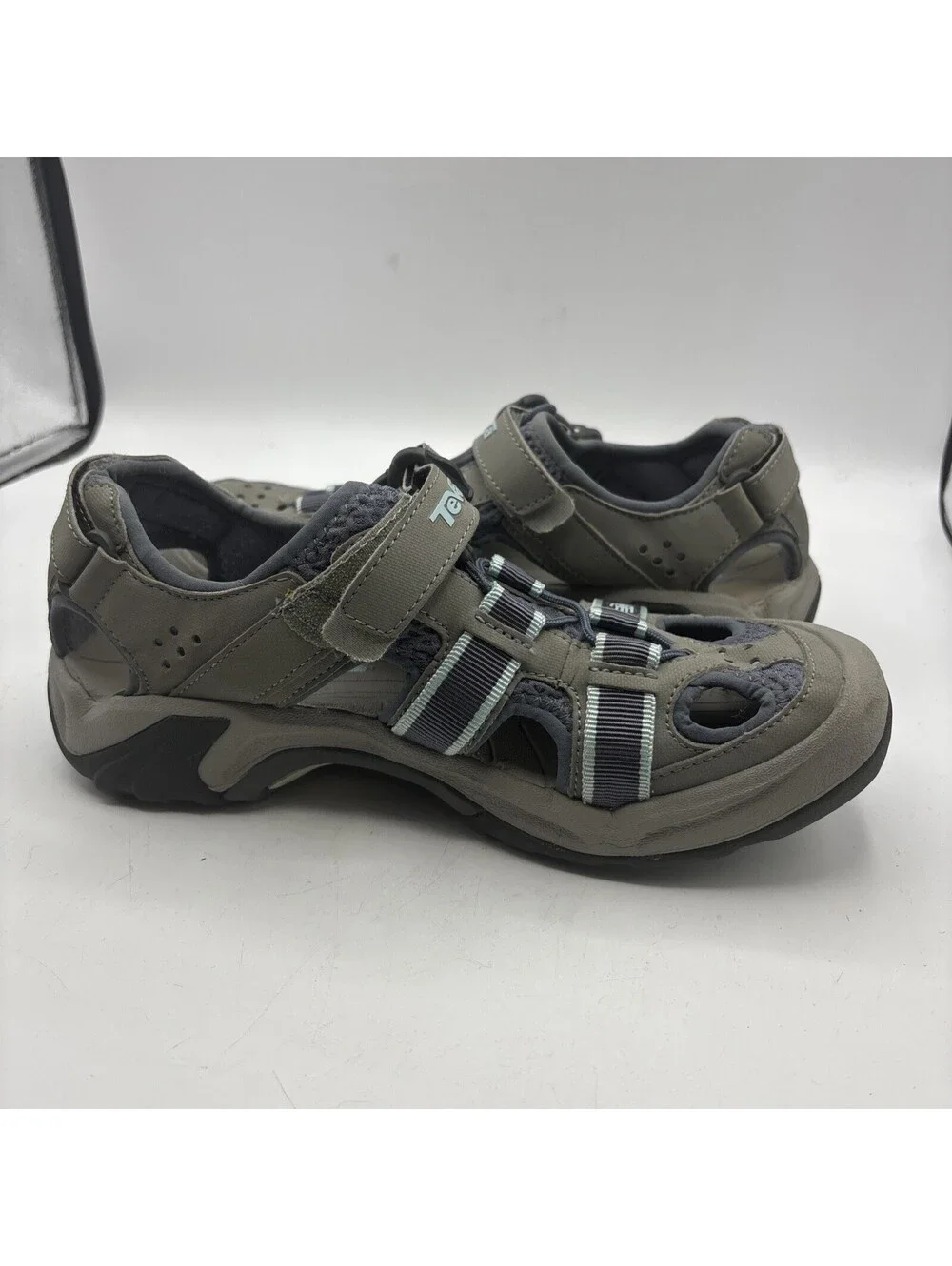 Teva Omnium 2 Women 8  Leather Sandals Brown Turkish Coffee Hiking Water